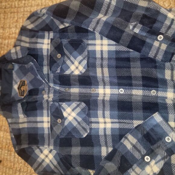 Freedom Foundry Men's Blue Plaid Flannel Long Sleeve Button Up Shirt M - Picture 1 of 15